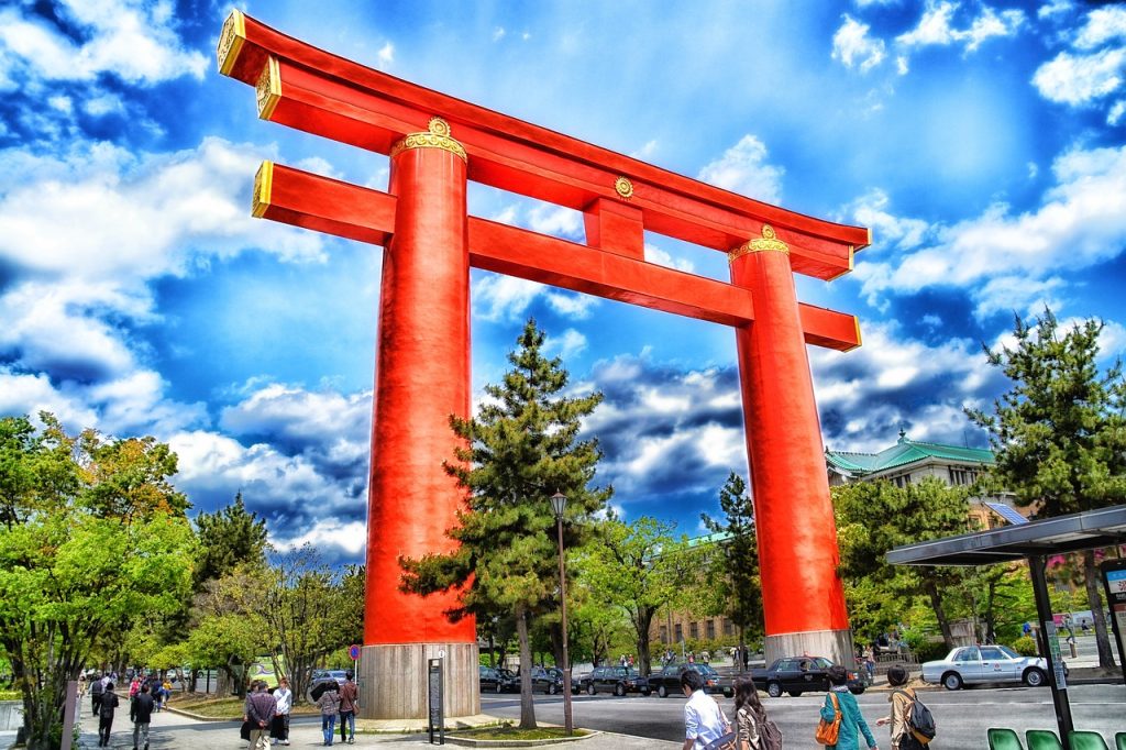 Photo by 12019 heian shrine, torii gate, kyoto
