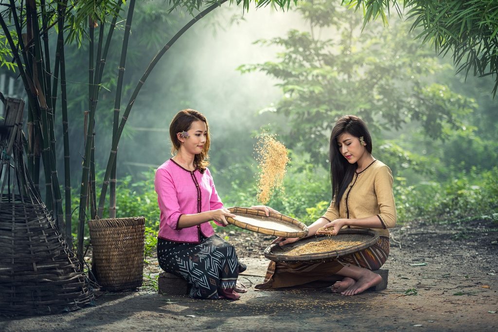 Photo by sasint rice, women, sitting