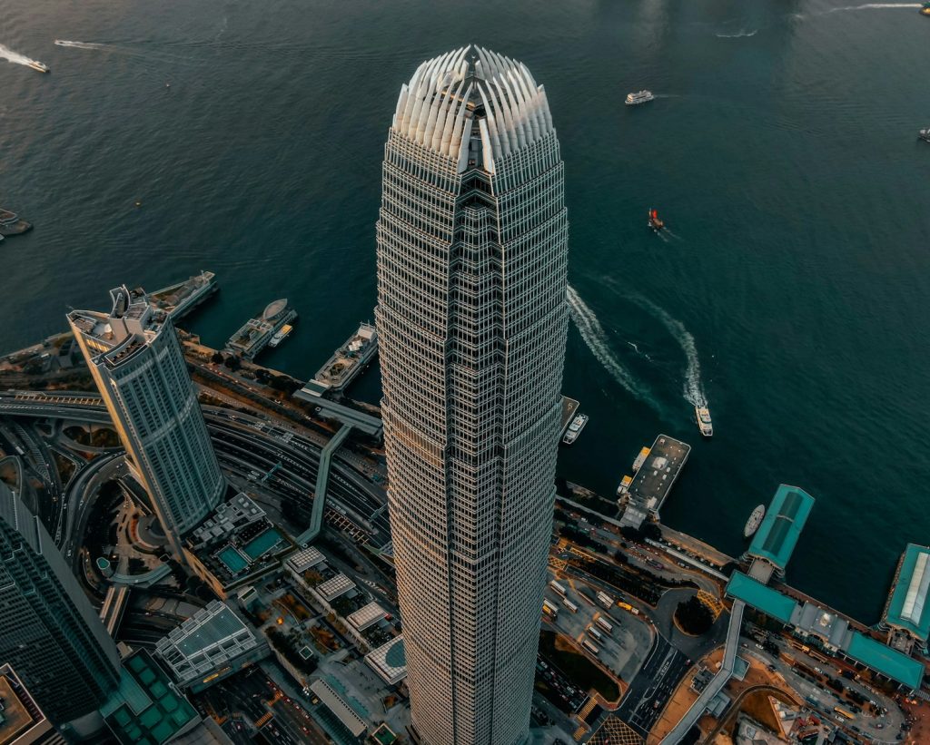 Photo by Tim Durgan aerial view of city buildings during daytime